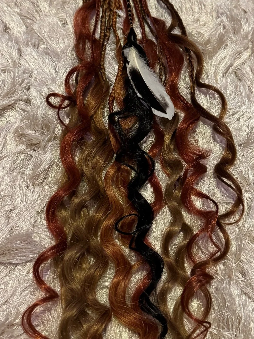 Multi-Tone Red & Gold Women’s Hair Extensions